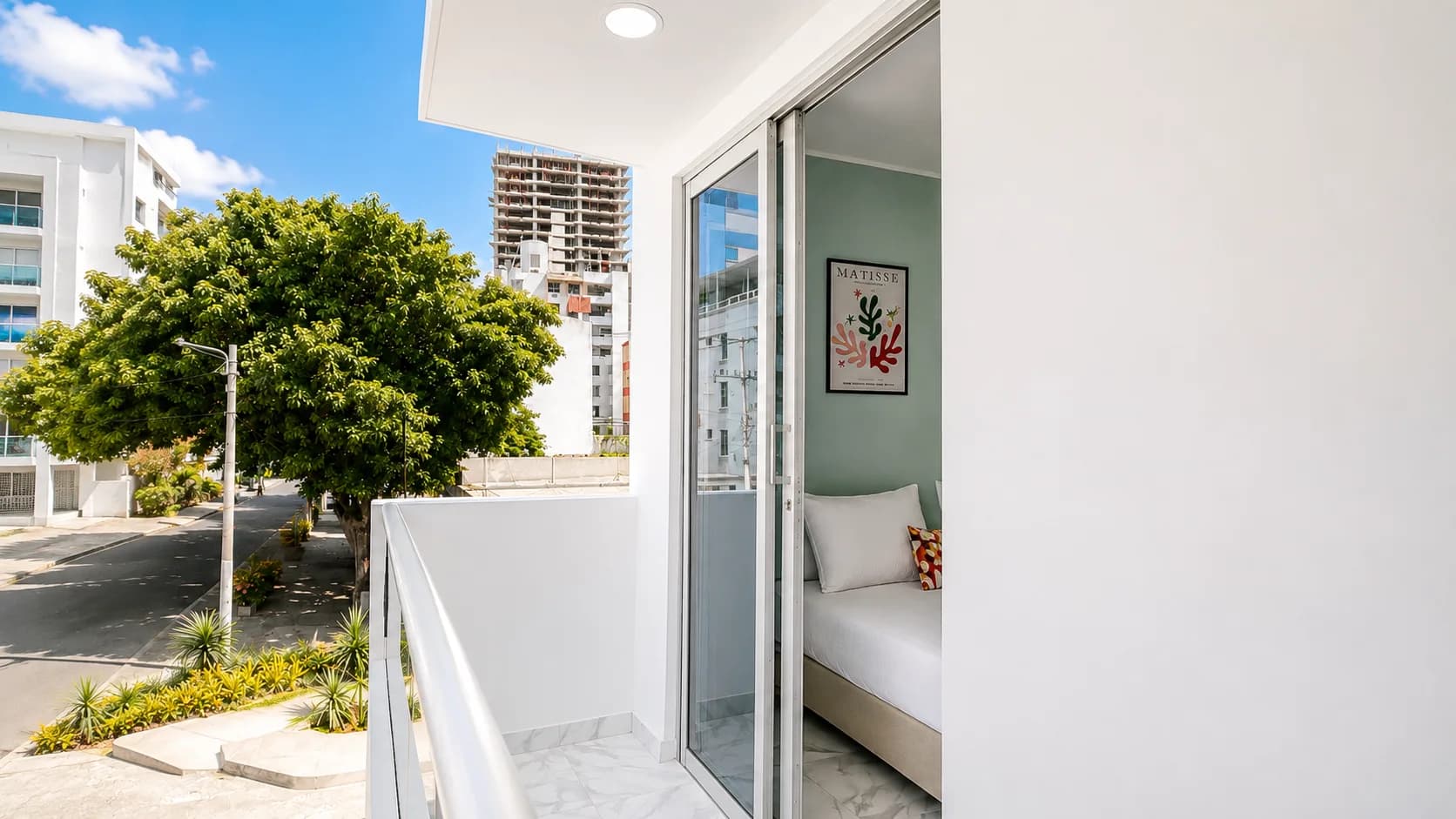 Balcón privado de la Habitación Triple